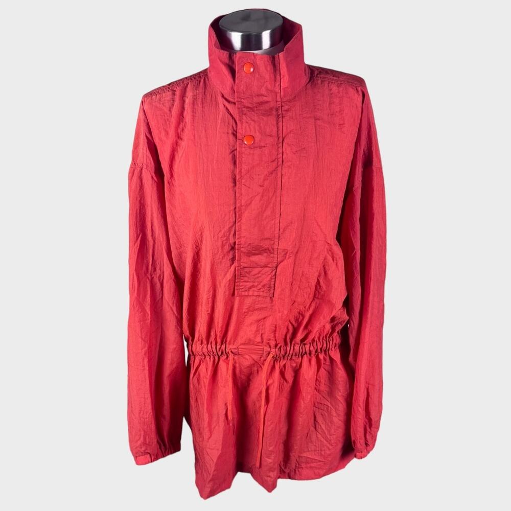 Jesse Jeans Jacket Medium Nylon Orange Red